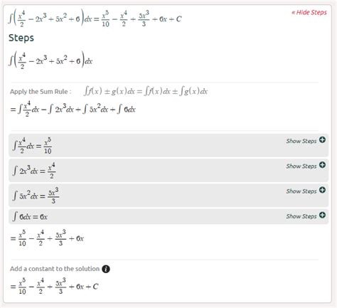 integral calculator - symbolab